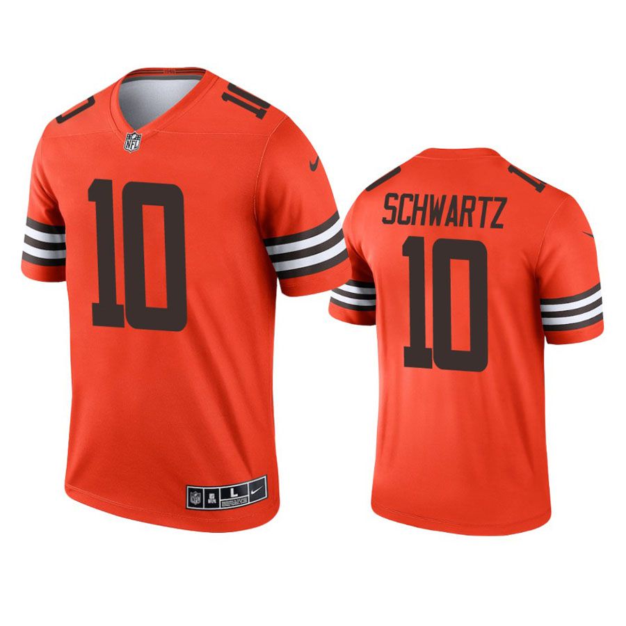 Men Cleveland Browns #10 Anthony Schwartz Nike Orange Inverted Legend NFL Jersey